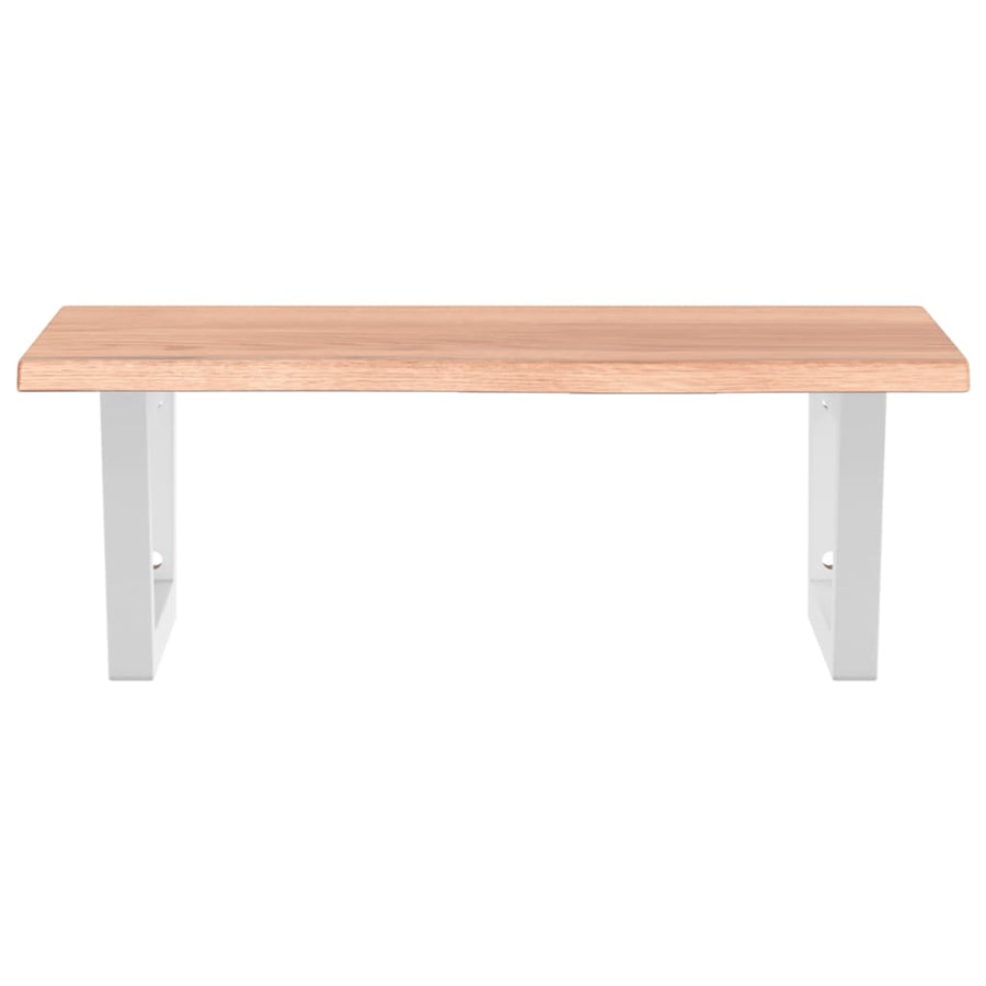 Badkamer wandschap staal en massief eikenhout
