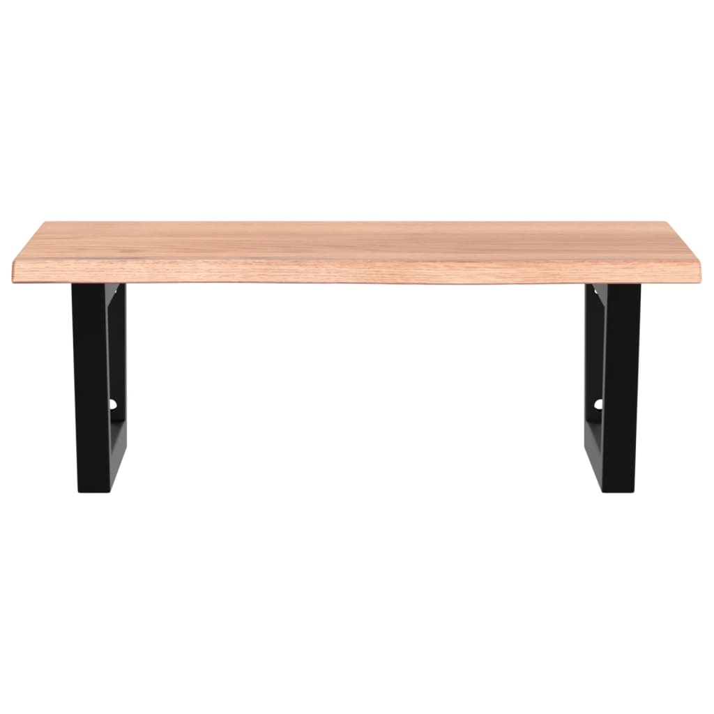 Badkamer wandschap staal en massief eikenhout
