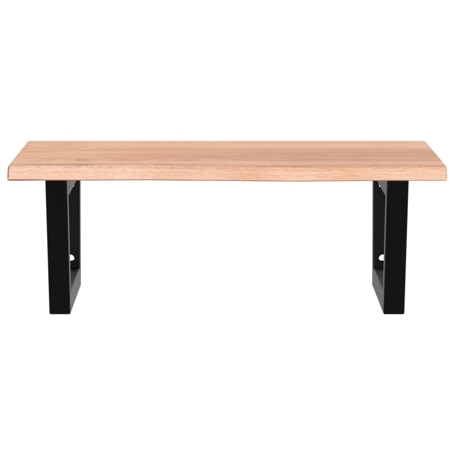 Badkamer wandschap staal en massief eikenhout