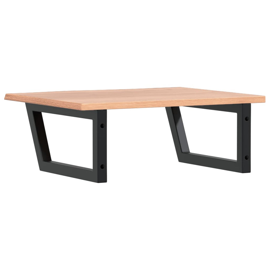 Badkamer wandschap staal en massief eikenhout