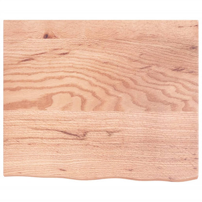 Badkamer wandschap staal en massief eikenhout