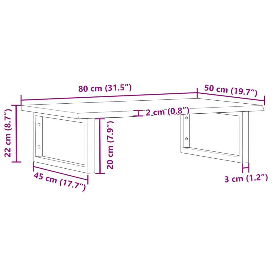 Badkamer Wandschap Staal En Massief Eikenhout 1
