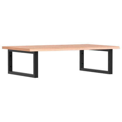 Badkamer wandschap staal en massief eikenhout