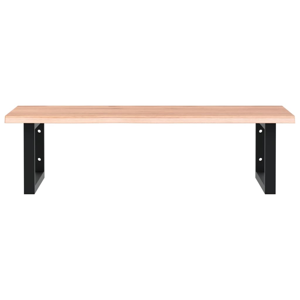 Badkamer wandschap staal en massief eikenhout