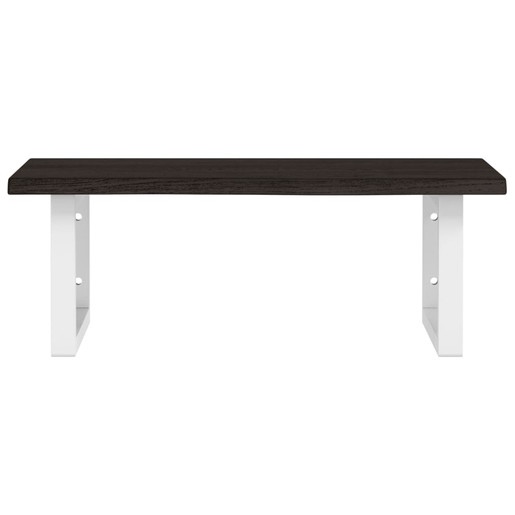 Badkamer Wandschap Staal En Massief Eikenhout 1