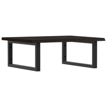Badkamer wandschap staal en massief eikenhout
