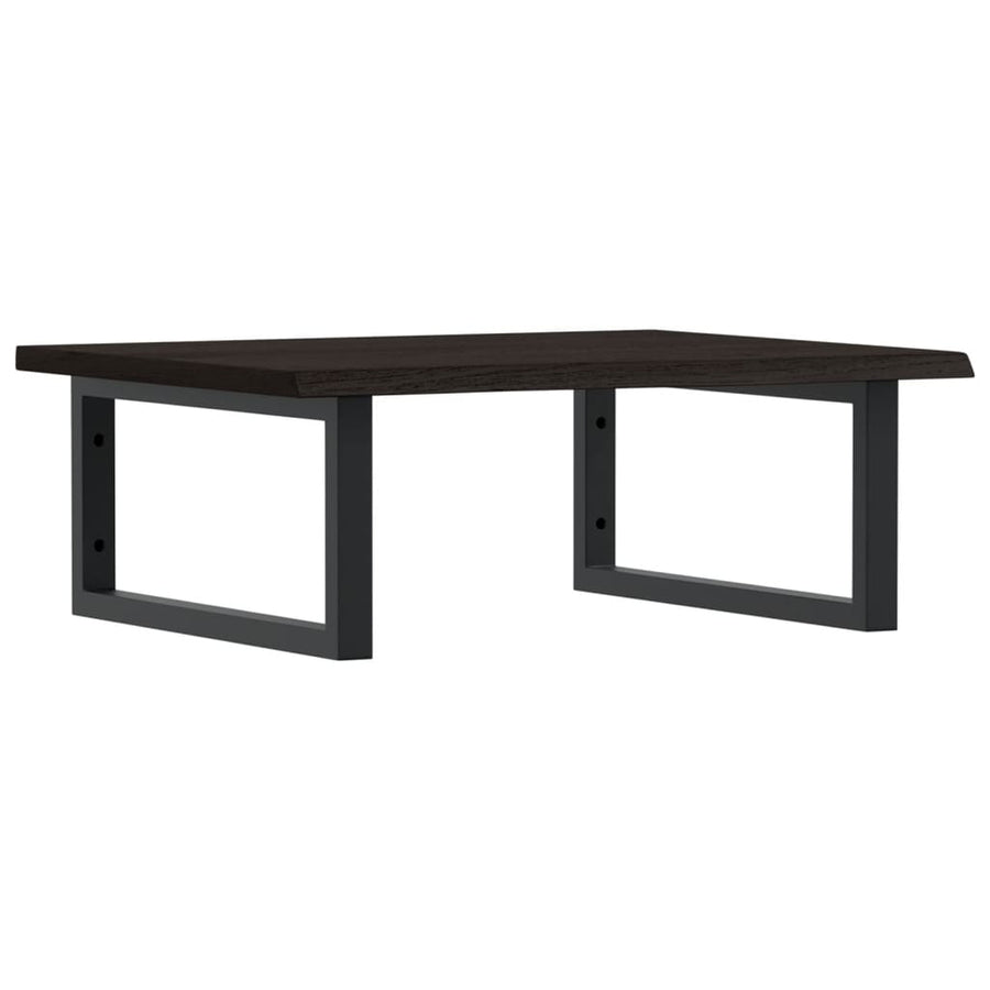 Badkamer wandschap staal en massief eikenhout