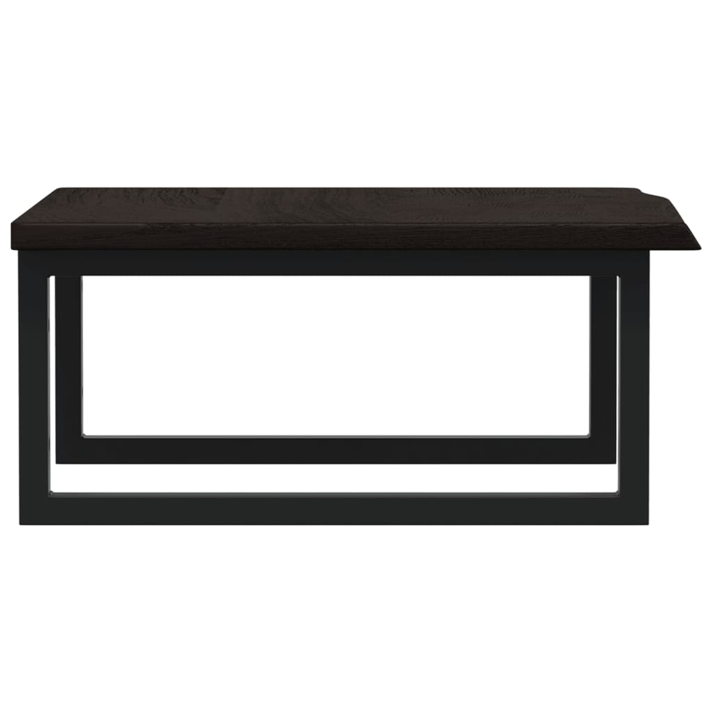 Badkamer wandschap staal en massief eikenhout