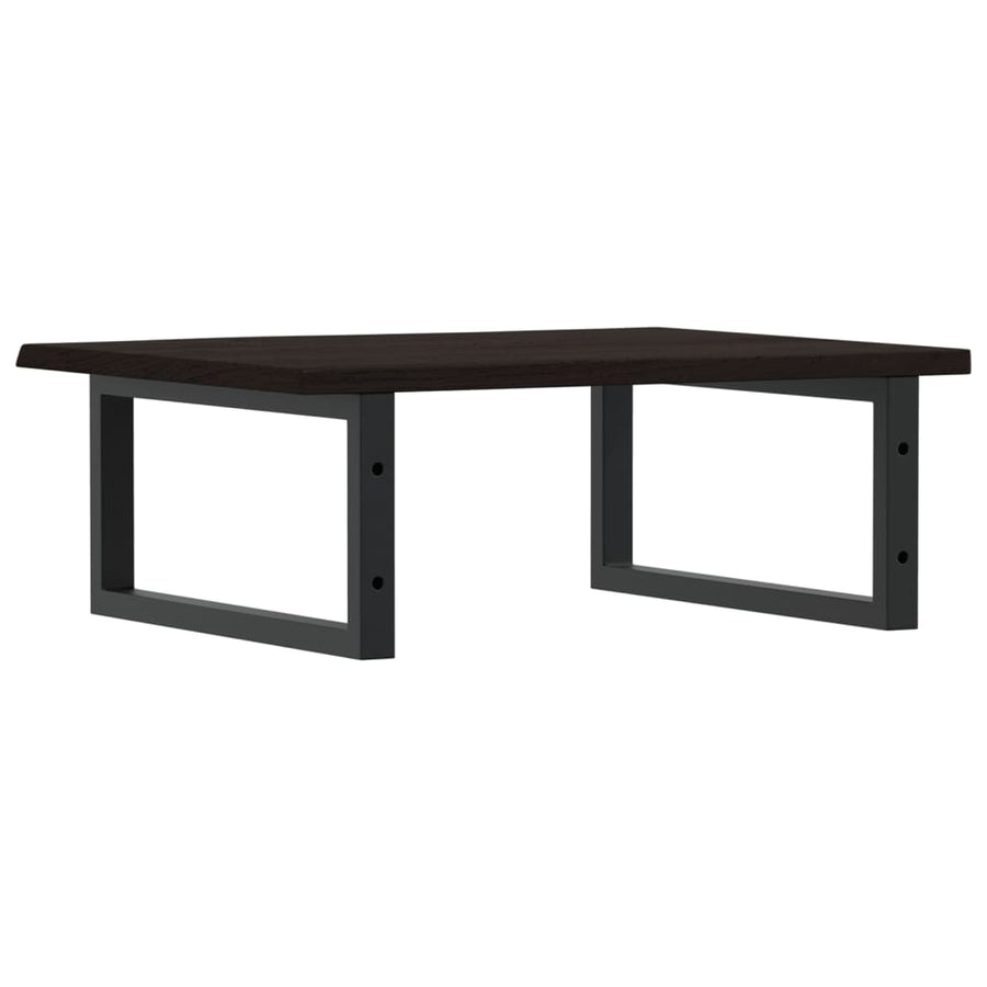 Badkamer wandschap staal en massief eikenhout