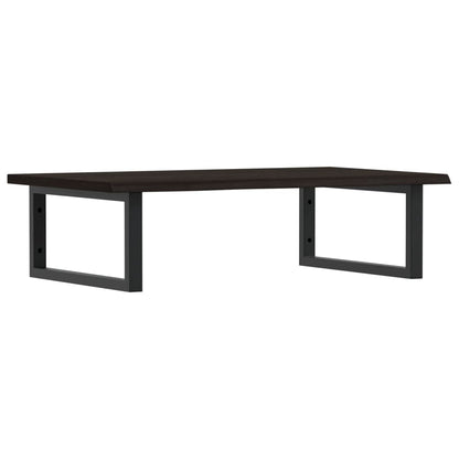 Badkamer wandschap staal en massief eikenhout