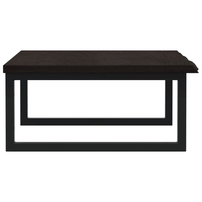 Badkamer wandschap staal en massief eikenhout