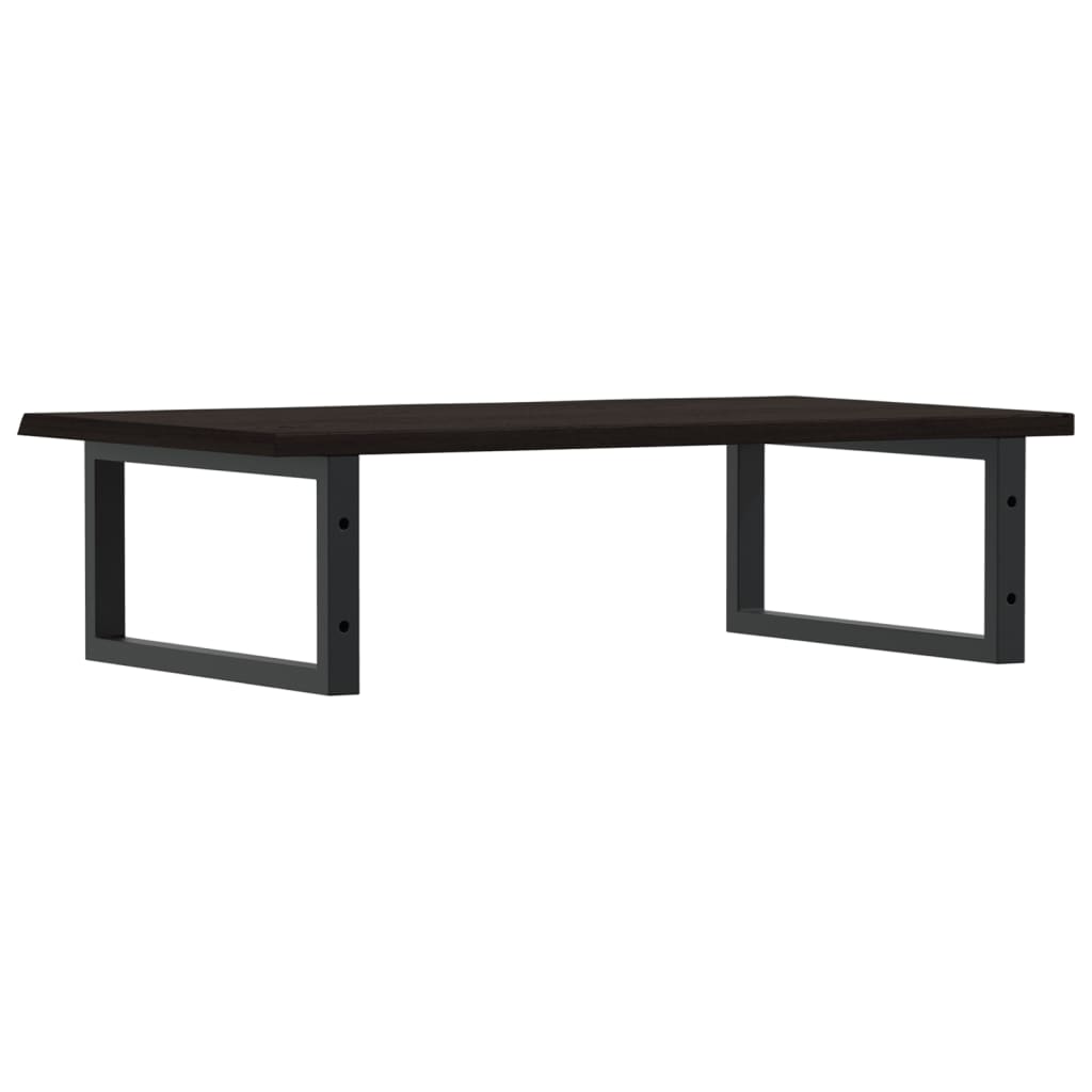 Badkamer wandschap staal en massief eikenhout