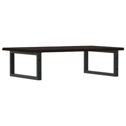 Badkamer wandschap staal en massief eikenhout