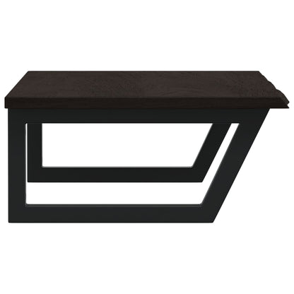 Badkamer wandschap staal en massief eikenhout