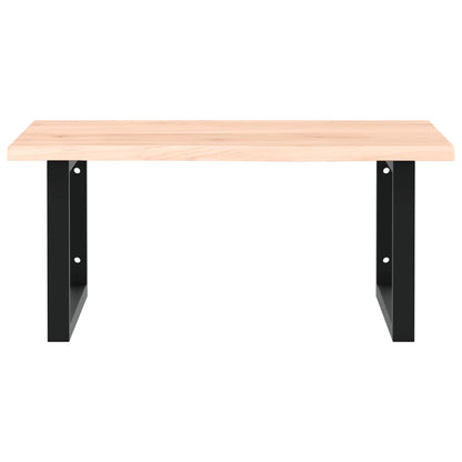 Badkamer Wandschap Staal En Massief Eikenhout