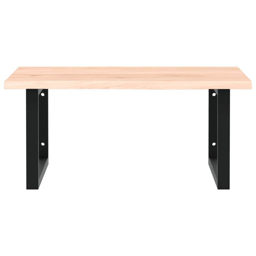 Badkamer Wandschap Staal En Massief Eikenhout