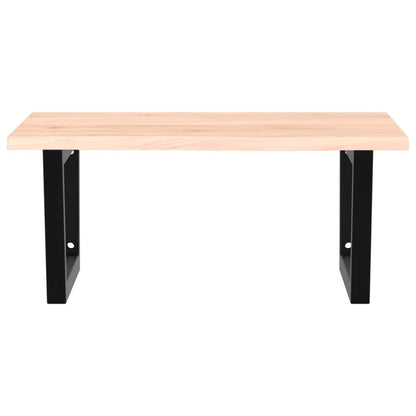 Badkamer wandschap staal en massief eikenhout