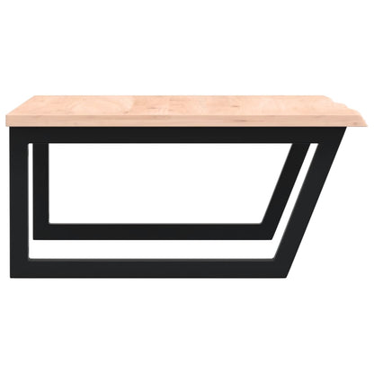 Badkamer wandschap staal en massief eikenhout