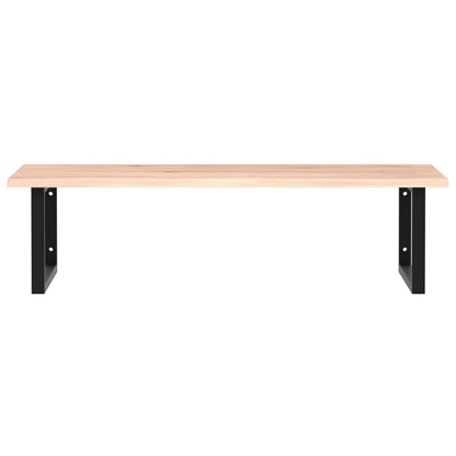 Badkamer Wandschap Staal En Massief Eikenhout