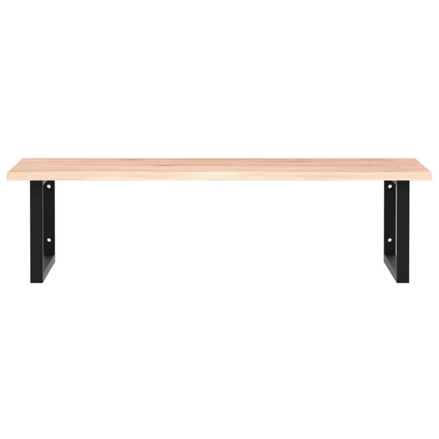 Badkamer Wandschap Staal En Massief Eikenhout