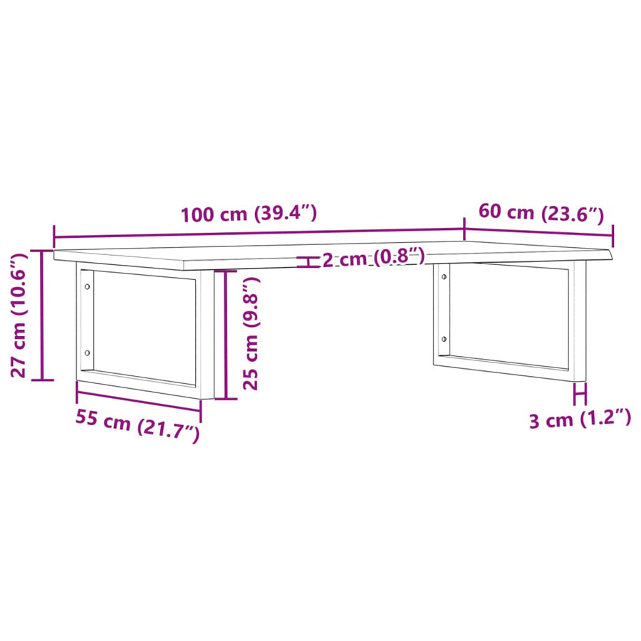 Badkamer Wandschap Staal En Massief Eikenhout