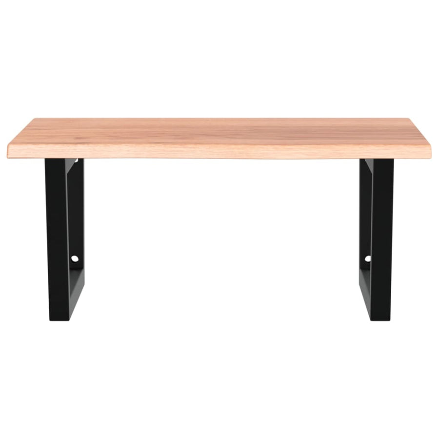 Badkamer wandschap staal en massief eikenhout