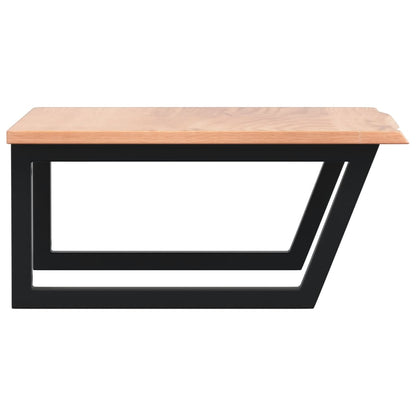 Badkamer wandschap staal en massief eikenhout