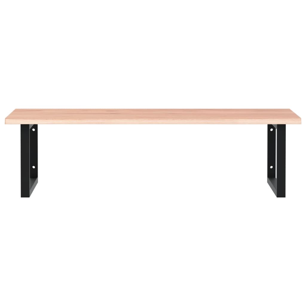 Badkamer Wandschap Staal En Massief Eikenhout