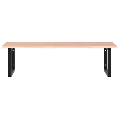Badkamer Wandschap Staal En Massief Eikenhout