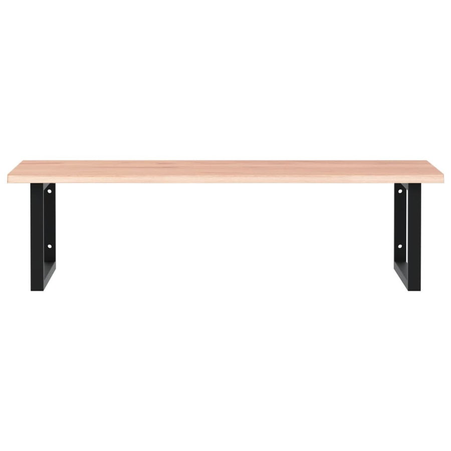 Badkamer Wandschap Staal En Massief Eikenhout