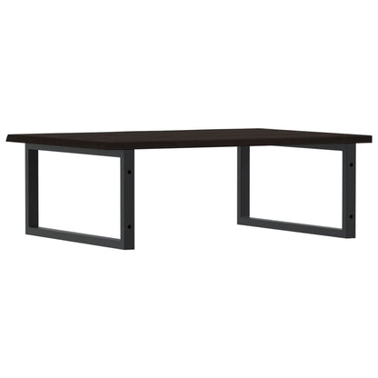 Badkamer Wandschap Staal En Massief Eikenhout