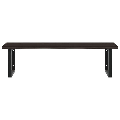 Badkamer Wandschap Staal En Massief Eikenhout Betongrijs