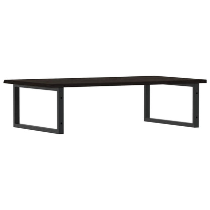 Badkamer Wandschap Staal En Massief Eikenhout Betongrijs