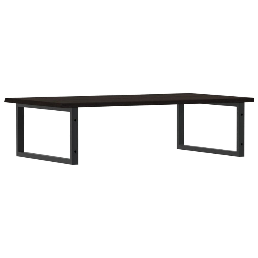 Badkamer Wandschap Staal En Massief Eikenhout Betongrijs