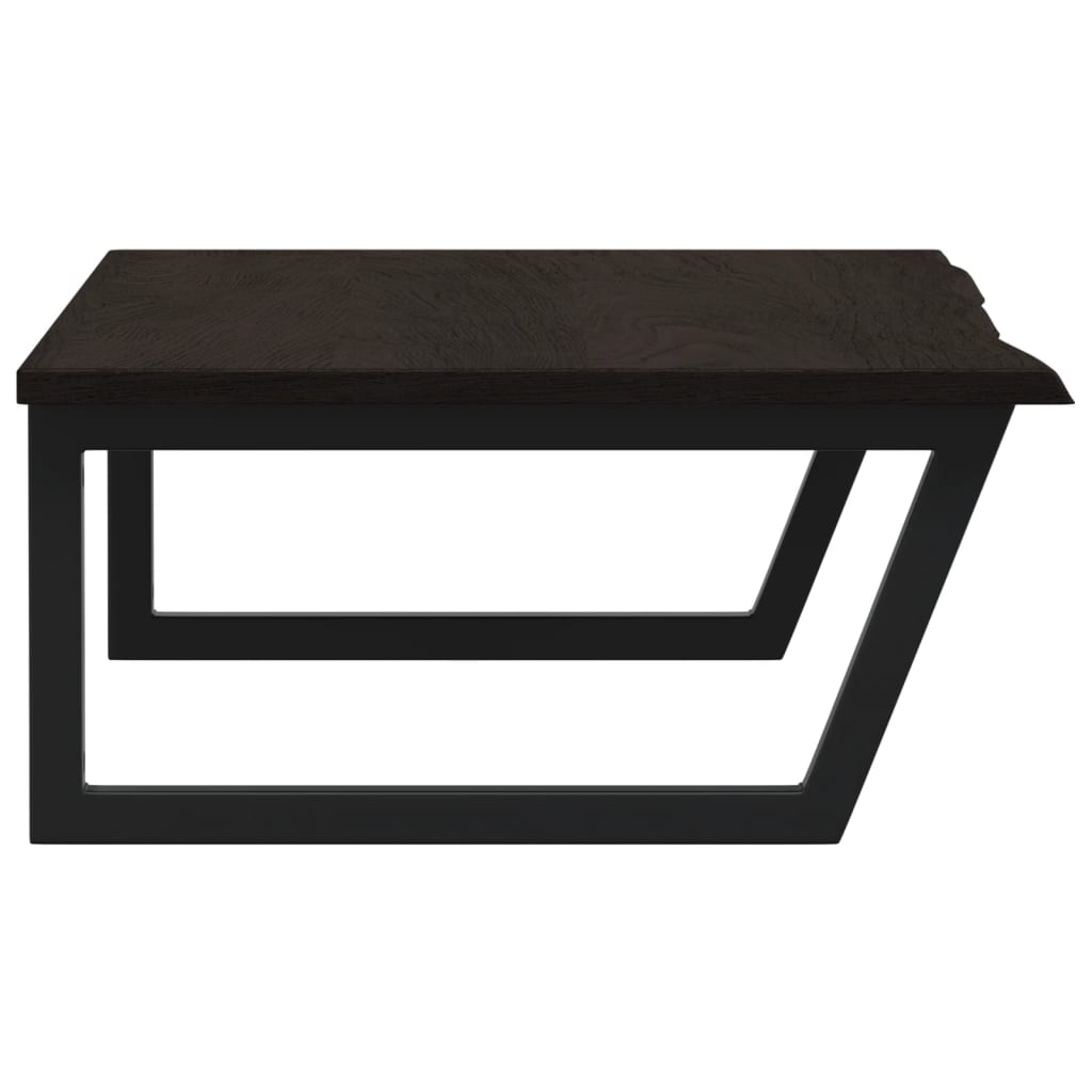 Badkamer wandschap staal en massief eikenhout