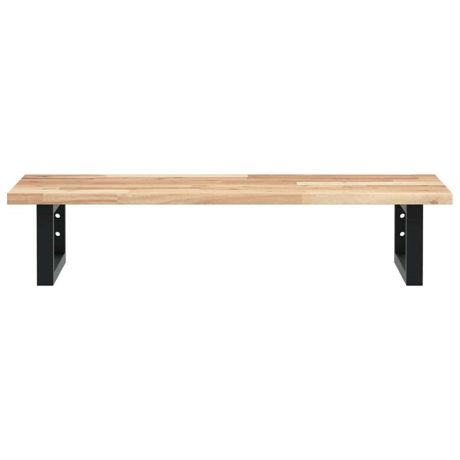 Badkamer Wandschap Staal En Massief Acaciahout 1