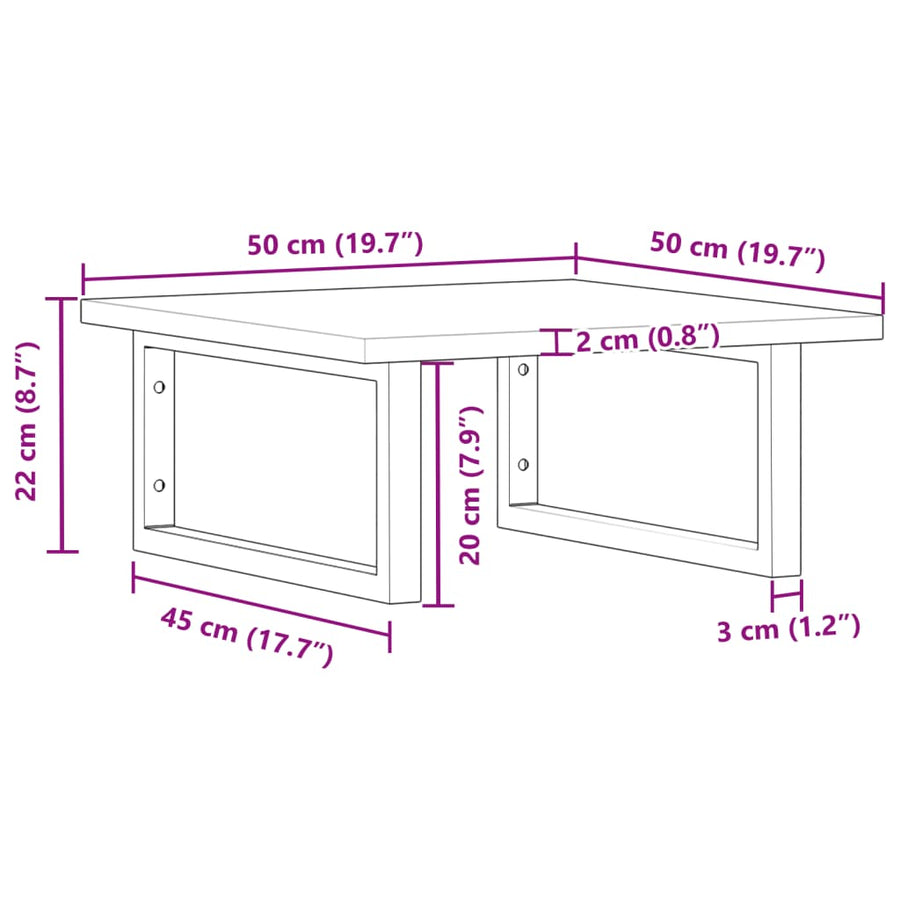 Badkamer Wandschap Staal En Massief Acaciahout 1