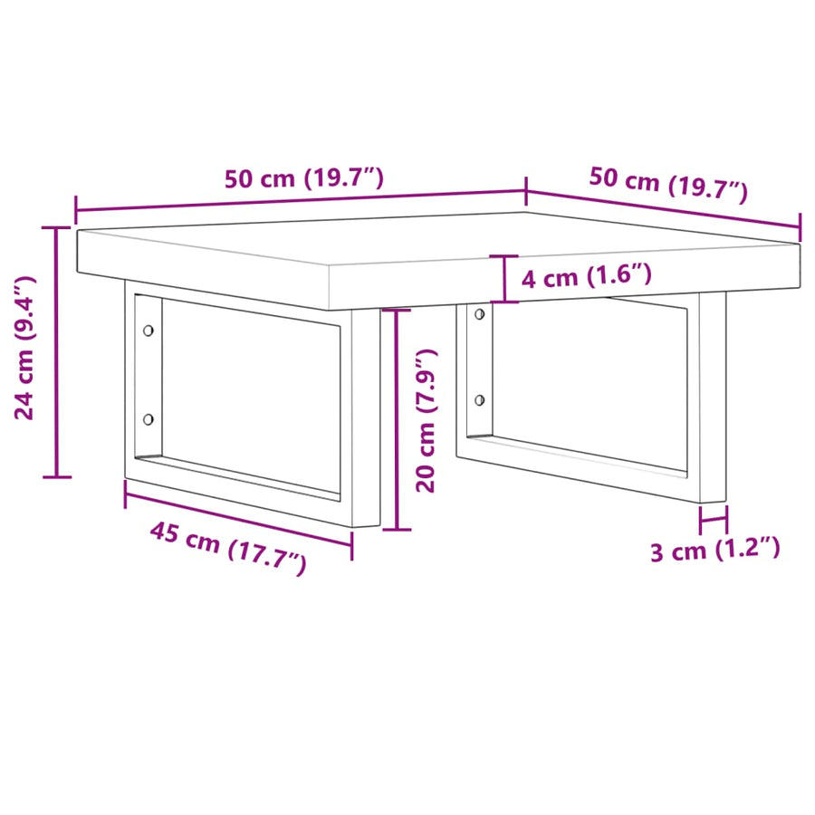 Badkamer Wandschap Staal En Massief Acaciahout 1