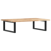 Badkamer Wandschap Staal En Massief Acaciahout 1 80 x 50 x 2 cm Bruin en zwart