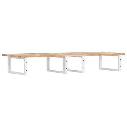 Badkamer Wandschap Staal En Massief Acaciahout 1