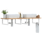 Bathroom Wall Shelf Steel And Solid Acacia Wood 1