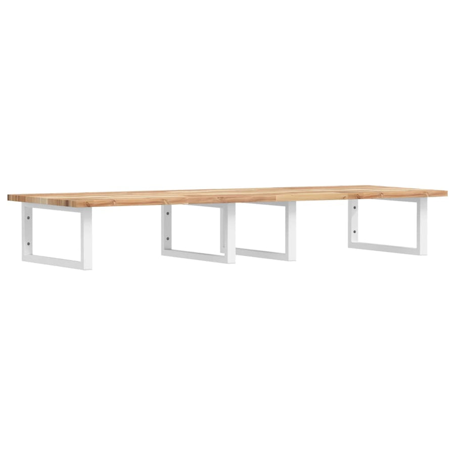 Badkamer Wandschap Staal En Massief Acaciahout 1