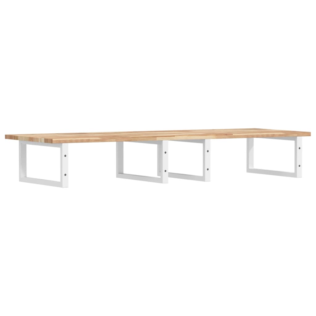 Badkamer Wandschap Staal En Massief Acaciahout 1
