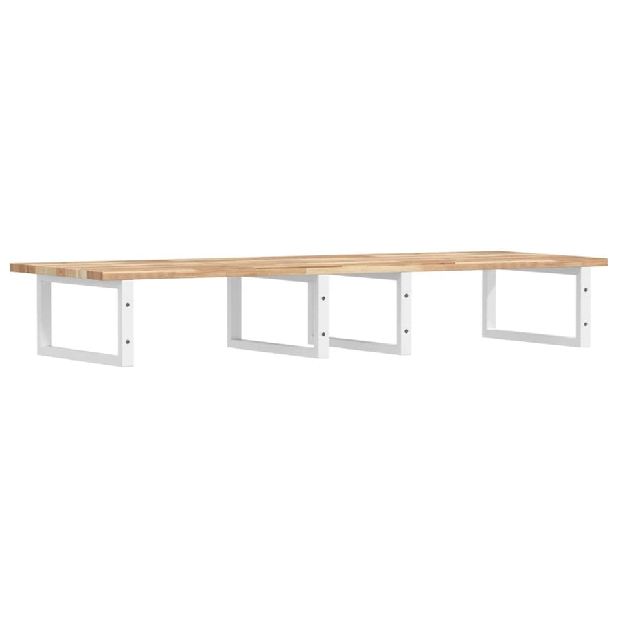 Badkamer Wandschap Staal En Massief Acaciahout 1