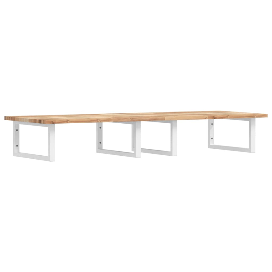 Badkamer Wandschap Staal En Massief Acaciahout 1