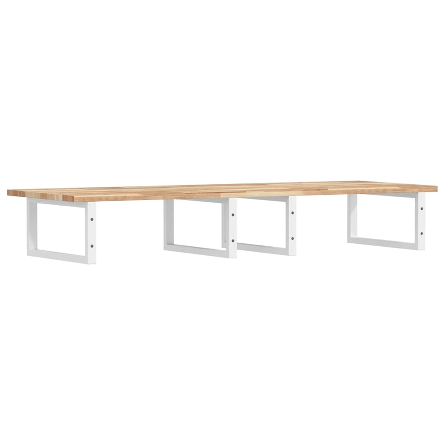 Badkamer Wandschap Staal En Massief Acaciahout 1