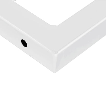 Badkamer Wandschap Staal En Massief Acaciahout 1