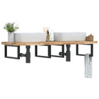 Badkamer wandschap 120x50x4 cm staal acaciahout