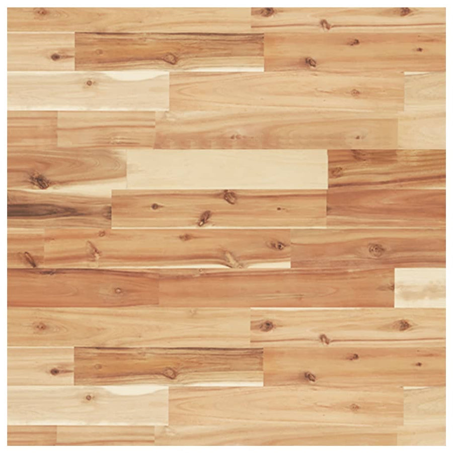 Badkamer Wandschap Staal En Massief Acaciahout 1 60 x 60 x 2 cm Donkerbruin en zwart