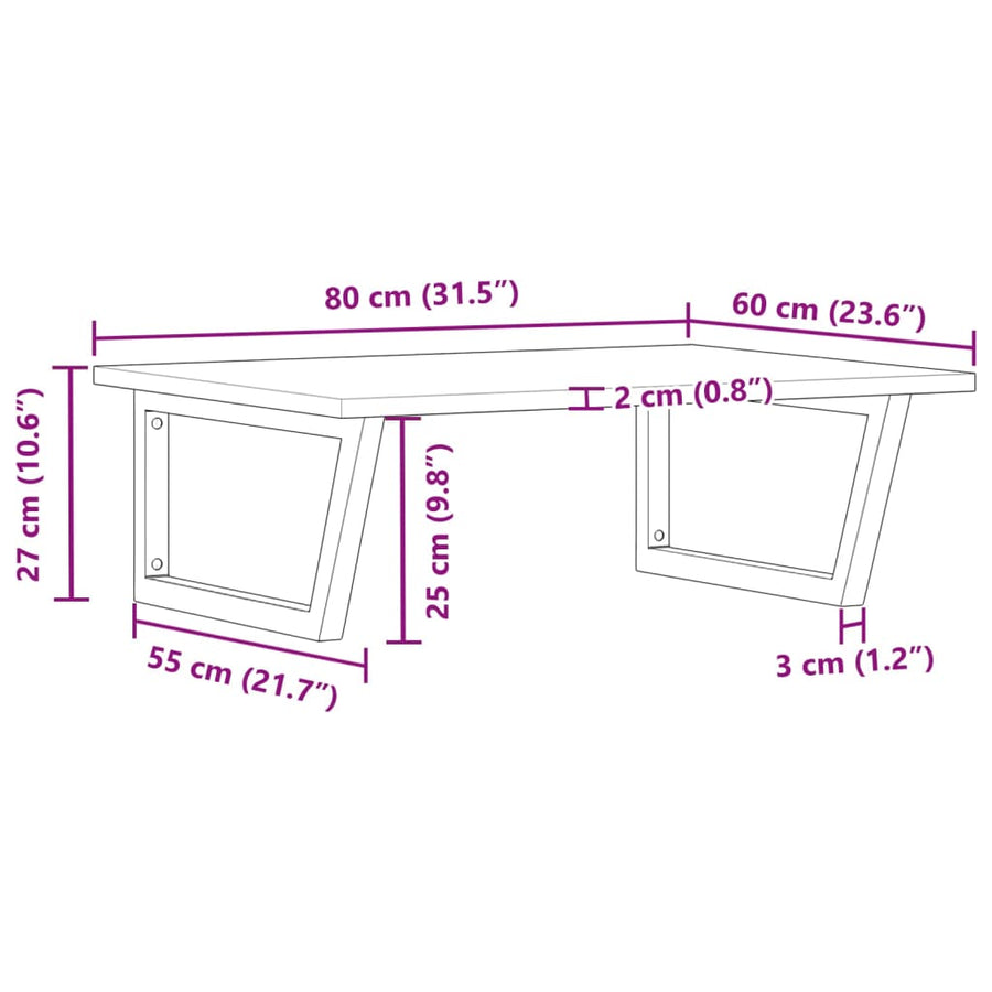 Badkamer Wandschap Staal En Massief Acaciahout 1